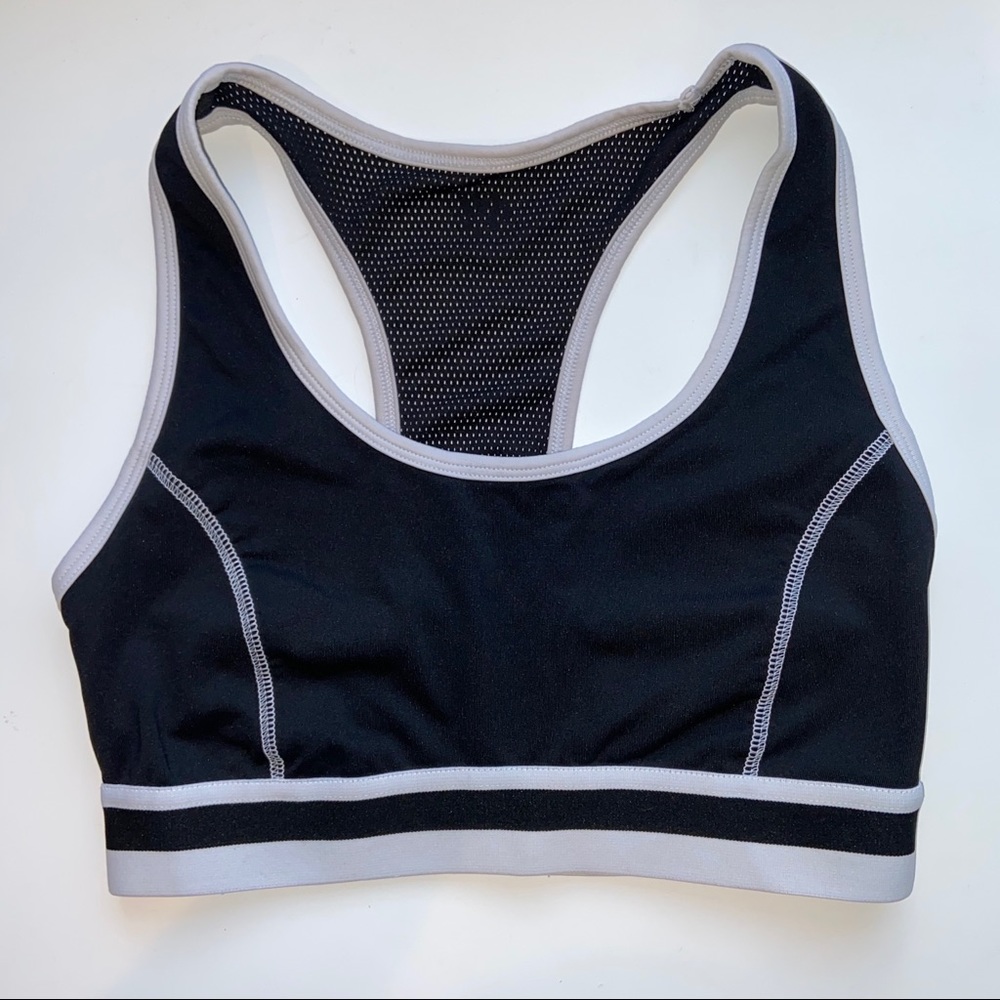 FOREVER21 Black and White Sports Bra